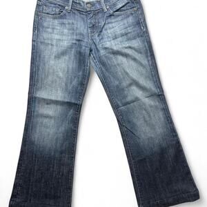 ✨ 7 For All Mankind Dojo Jeans 30x27 Faded Wash Wide Flare